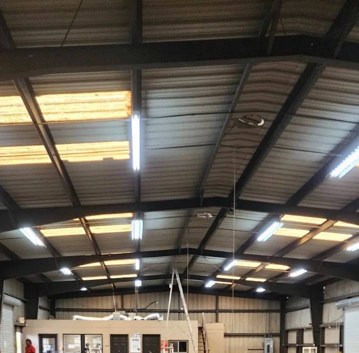 Commercial warehouse lighting installation and upgrade